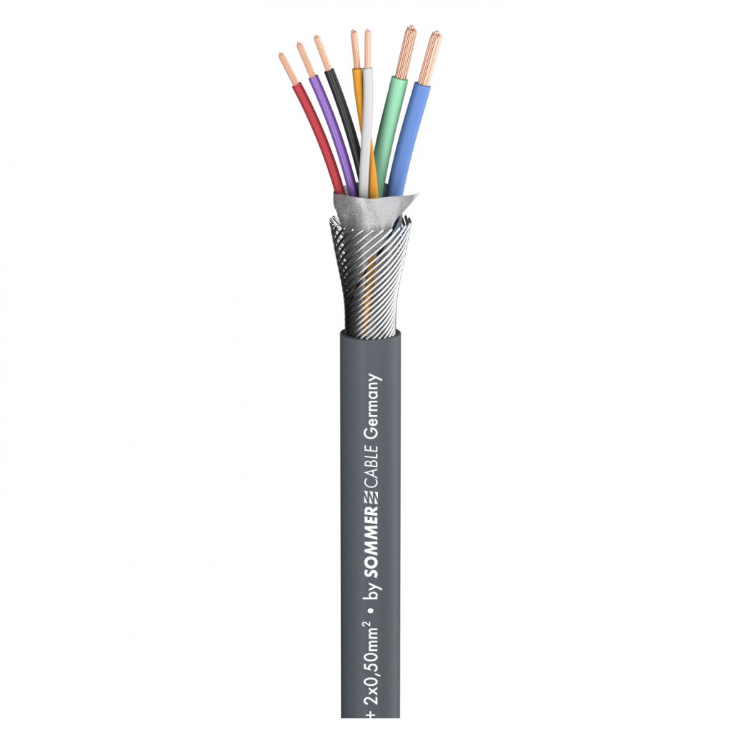 Sommer cable Shop Microphone Cable SCOctave Tube; 5 x 0,14 mm²; 2 x 0,50 mm²; PVC Ø 6,50 mm