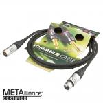 Mikrofonkabel Referenz EMC-QUAD, 4 x 0,14 mm² | XLR / XLR, Neutrik 6,00m | schwarz