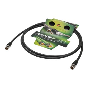 Sommer Cable 1m 4K UHD HD 6G 3G SDI Videokabel Neutrik BNC rearTWIST Stecker 