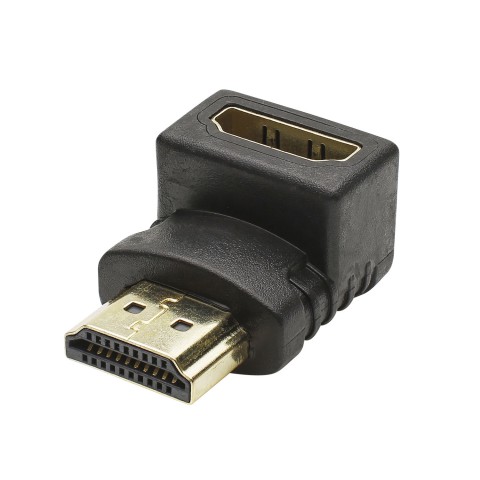 Adapter | HDMI female/HDMI male angled 