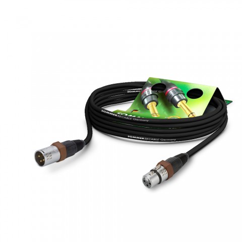 Microphone Cable SC-Carbokab 225, 2 x 0,25 mm² | XLR / XLR, NEUTRIK 20,00m | black | brown