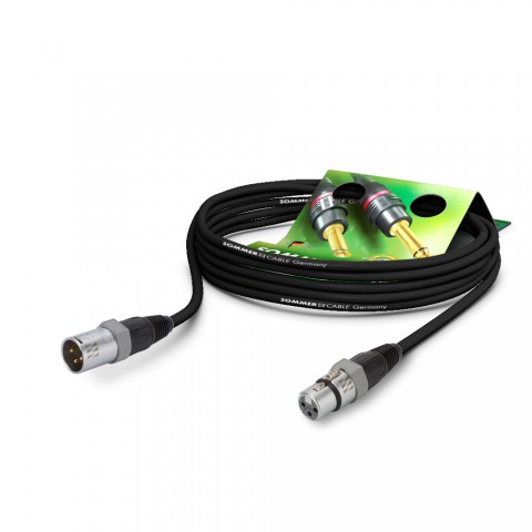 Microphone Cable SC-Carbokab 225, 2 x 0,25 mm² | XLR / XLR, NEUTRIK 20,00m | black | grey