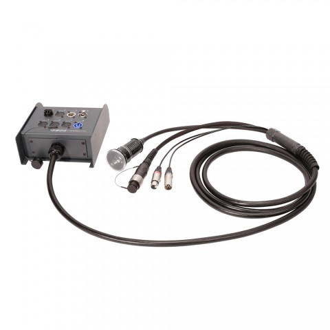 Sommer cable Digital Fiber Distribution System , HI-FIBER4-MC/XLR 3-pole male/XLR 3-pole female/Schuko cable socket; NEUTRIK®/HICON 