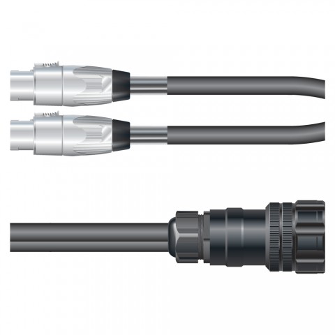 Sommer cable Speaker System , speakON® 8-pole/HI-SOCA 19-MP; HICON/NEUTRIK® 