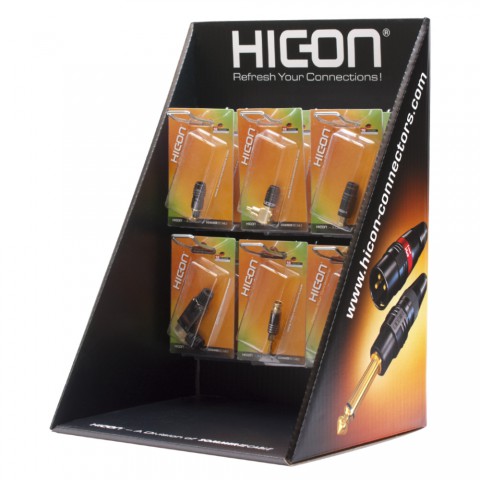 HICON COUNTER DISPLAY for Cable, width: 280 mm, height: 400 mm, black 