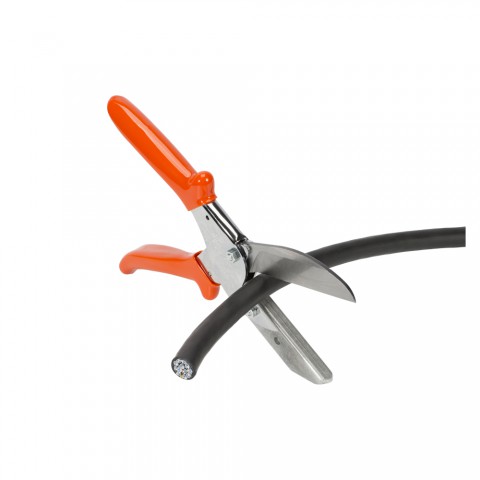 Cable cutter, Cutting length 75 mm, 0 HE for up to 28 mm diameter cables, orange 