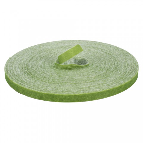 Velcro Tape, PU: 25 m, width: 10 mm, green, also great for plants 
