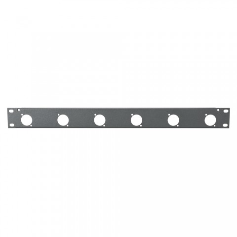 Sommer cable Rack panel, universal D series, 1 HE, 1 HE, Sheet steel, tin-plated 1.5mm, anthracite 