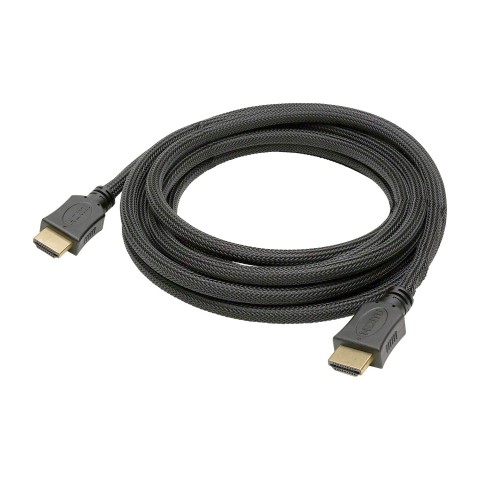 Multimedia cable HDMI® HighSpeed-Cable with Ethernet & ARC, 4K, Überzug aus semitransparenten Nylongewebe | HDMI® / HDMI® 
