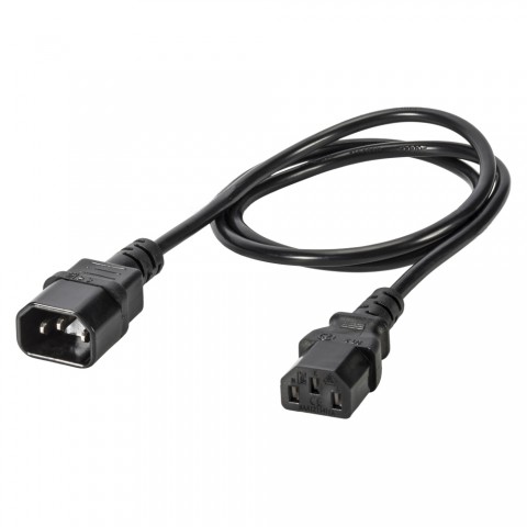 Power supply IEC cable, 3 x 0,75 mm² | IEC mains connector / IEC mains connector 