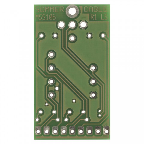 Sommer cable Circuit board, Circuit board for self-assembly for SPLIT-1:1/SPLIT-1:1+1, green 
