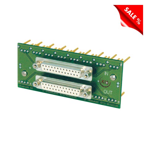 GHIELMETTI Connection Module for CSF, 2 x D-SUB 25-pole; female for for 2 x 8 modulation cables analog / digital 
