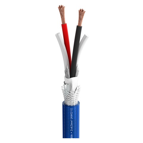 Speaker Cable SC-DUAL BLUE; 2 x 4,00 mm²; S-PVC Ø 15,50 mm; blue 