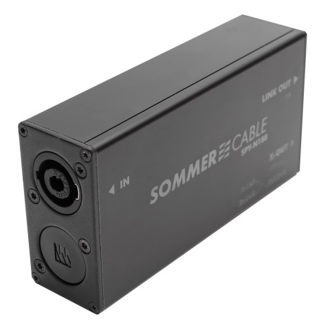 Sommer cable  Adapter | speakON® NL4MP/speakON® NL4MP CHANGER straight, grey 