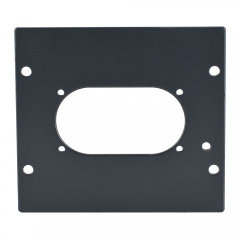 SYSBOXX Side panel blank panel, 2 HE for SYSBOXX, galvanized sheet steel 2mm, colour: anthracite, RAL 7016, smooth matt 