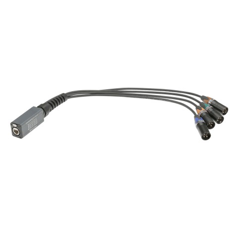 Adapter cable, 8 x 0.22 mm² | etherCON®-splice adapter / XLR, NEUTRIK® 
