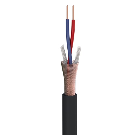 Microphone Cable Stage 22 Highflex; 2 x 0,22 mm²; PVC Ø 6,40 mm; black 