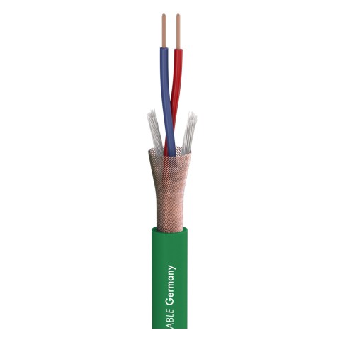 Microphone Cable Stage 22 Highflex; 2 x 0,22 mm²; PVC Ø 6,40 mm; green 
