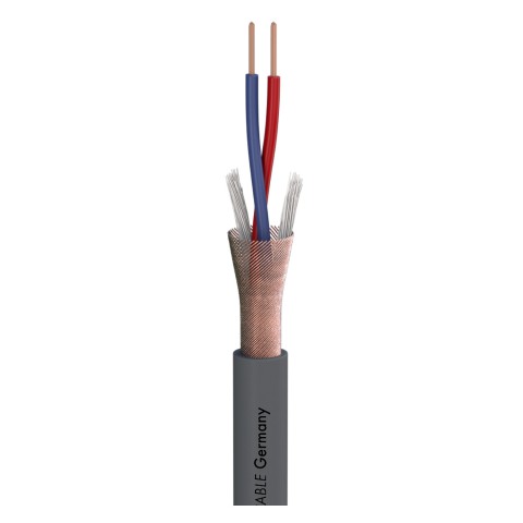 Microphone Cable Stage 22 Highflex; 2 x 0,22 mm²; PVC Ø 6,40 mm; grey 