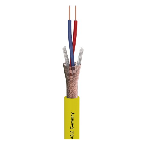 Microphone Cable Stage 22 Highflex; 2 x 0,22 mm²; PVC Ø 6,40 mm; yellow 