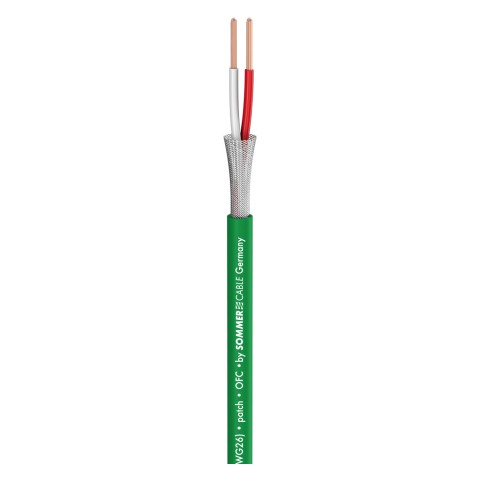 Patch- & Mikrofonkabel SC-Scuba 14; 2 x 0,14 mm²; PVC Ø 3,80 mm; grün 