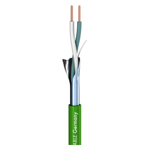 Patch cable SC-Isopod SO-F22; 2 x 0,22 mm²; PVC Ø 3,30 mm; green 