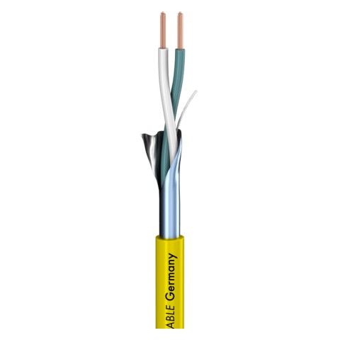 Patch cable SC-Isopod SO-F22; 2 x 0,22 mm²; PVC Ø 3,30 mm; yellow 