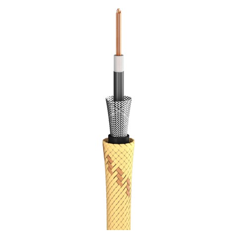 Instrument Cable SC-Classique; 1 x 0,50 mm²; PVC + fabric Ø 6,50 mm; yellow 