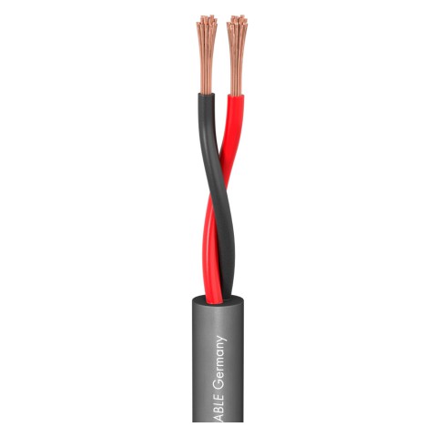 Speaker Cable Meridian Mobile SP225; 2 x 2,50 mm²; PVC Ø 7,80 mm; grey 