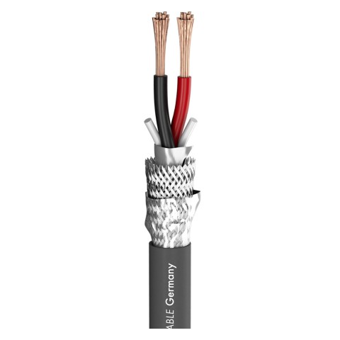 Speaker Cable Meridian Install SP225; 2 x 2,50 mm²; FRNC, shielded Ø 8,30 mm; grey 