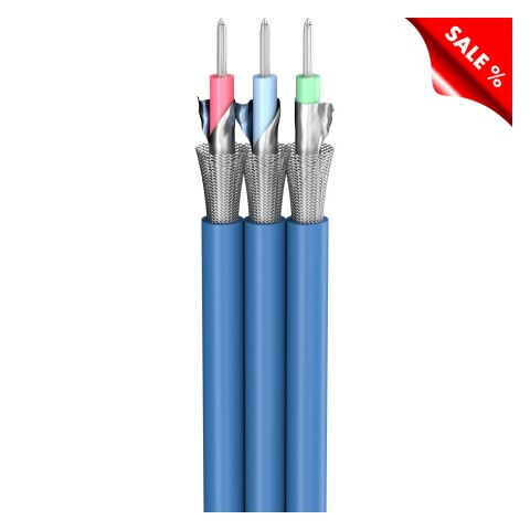 video cable SC-Altera Split; video: 3 x 0,66; PVC; 18 x 6,2 mm; blue 