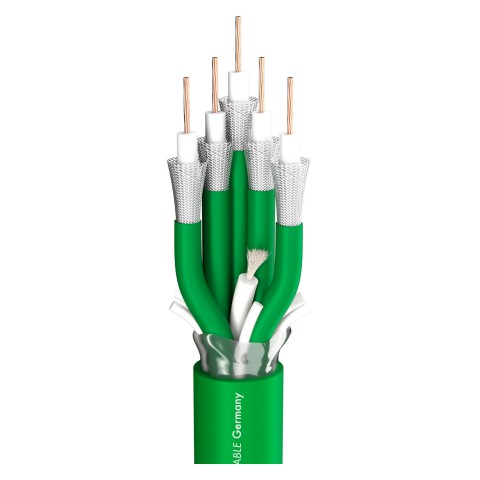 video cable SC-Vector Plus 5; 1 x 1,20; PVC self-extinguishing Ø 22,10 mm; green 