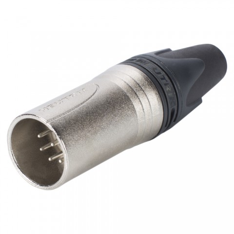 NEUTRIK® XLR, 7-pole , metal-, Soldering-male connector, silver plated contact(s), straight, nickel 