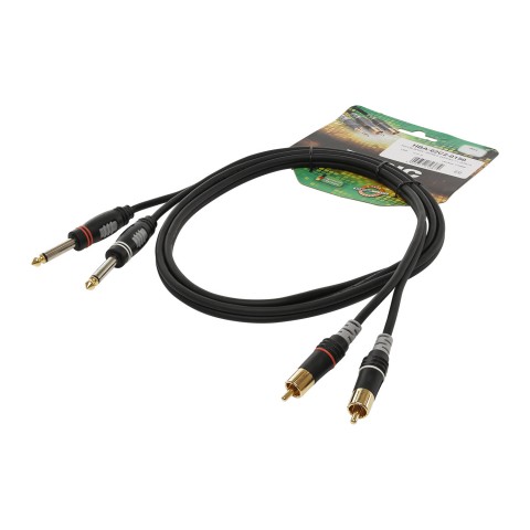 Instrument cable | 2 x jack / 2 x RCA, HICON 