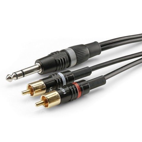 Instrument cable | Jack / 2 x RCA, HICON 