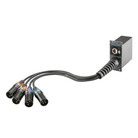 SYSBOXX 4 Kanal Multicore über CAT-Kabel, IN: RJ45 | OUT: 4 x XLR 