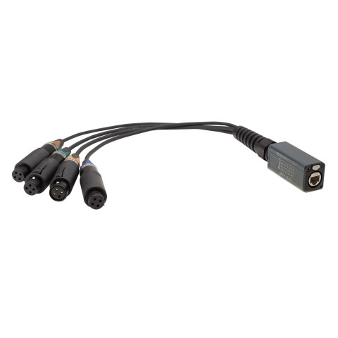 Adapter cable, 8 x 0.22 mm² | etherCON® splice adapter / XLR unisex, NEUTRIK® 