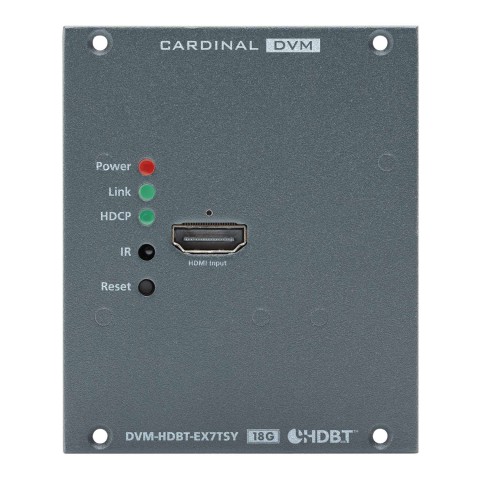 CARDINAL DVM DVM-Serie, HDBaseT-Einbausender, B x H x T: 71 mm x 88,9 mm x 44 mm, anthrazit 