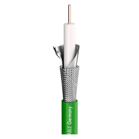 video cable SC-RG Classic Broadcast; 1 x 1,00; FRNC Ø 7,10 mm; green; Dca 