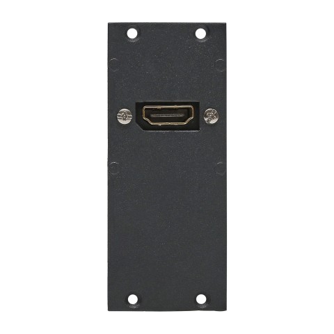 Connector Module 1 x HDMI fem. -> HDMI male 0,50m, 2 HE, 1 BE for SYS-series, colour: anthrazith, RAL 7016 
