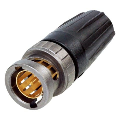 NEUTRIK® BNC, 2-pole , crimp-male connector, straight 