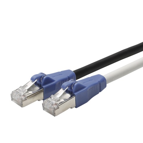 Cat.6A Easy Pull patch cable RJ45 <> RJ45, 500 MHz, 10Gbit/s 