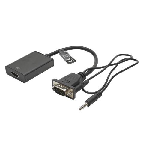 CARDINAL DVM HDMI Converter (VGA), IN: Jack 3,5 mm/VGA | OUT: HDMI socket, black 