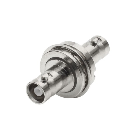 HICON Mini-BNC 3G-SDI patch-female connector, ground isolated, nickel 