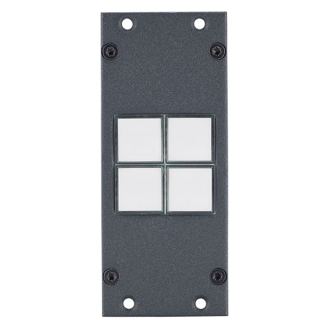 SYSBOXX Button module 4-fold , 2 HE, 1 BE, colour: RAL 7016 charcoal gray 