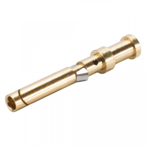 ILME Contact connector male, crimp-, gold plated contact(s), max. 2,5 mm², grey 