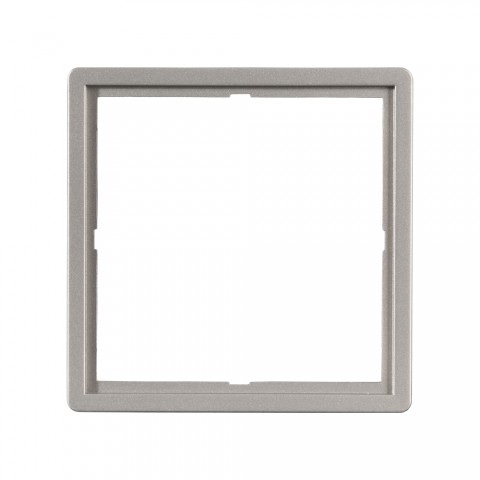 Adapter frame -> switch frame stainless steel , scale: 50x50 mm, plastic, colour: aluminium silver 