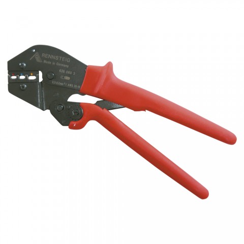 crimp pliers for Cable shoe, isolated, red 