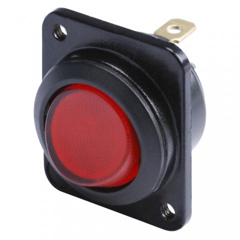 HICON LED-Schalter rot 1-polig on / off für SYS-Gehäuseserien 
