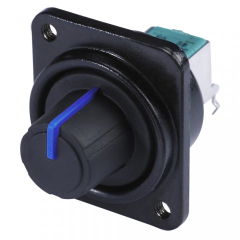 HICON Potentiometer, D-size, blue for SYS-series 